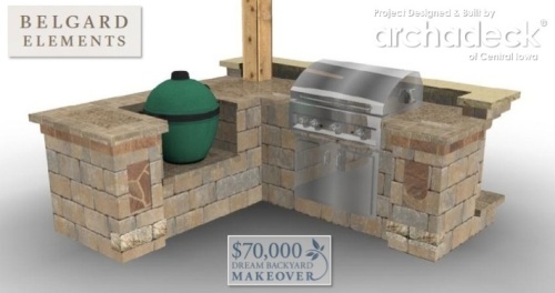 Bentrott's Outdoor Kitchen - Designed by Archadeck, Built by Belgard